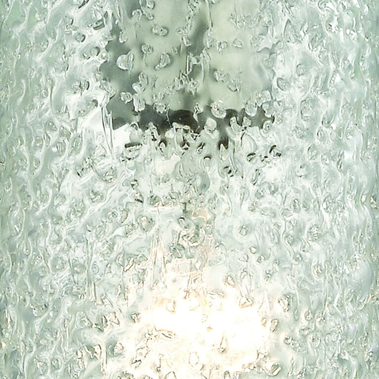 Ice Fragments 5'' Wide 1-Light Pendant - Satin Nickel and Aqua Glass-Elk Home-ELK-10242/1AQ-PendantsAqua Glass-5-France and Son