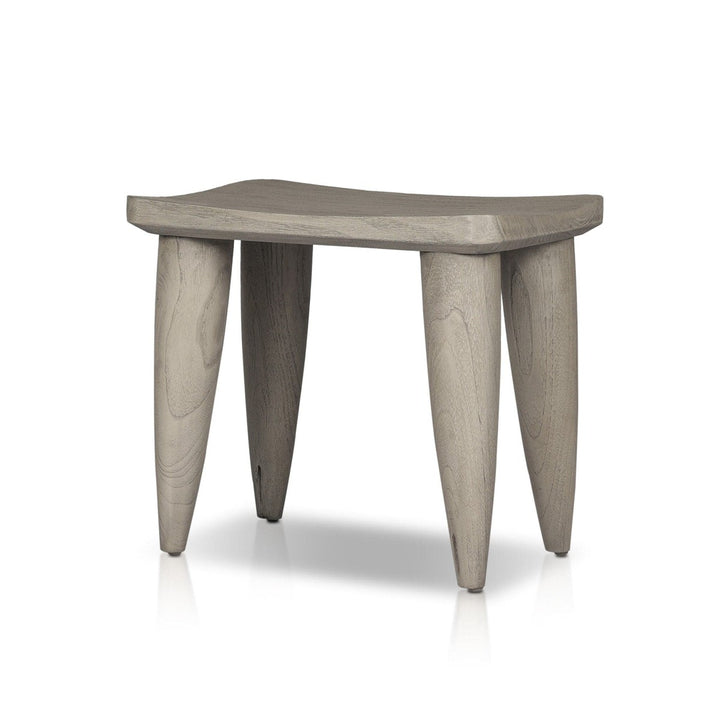 Zara Outdoor Stool - Weathered Grey Teak