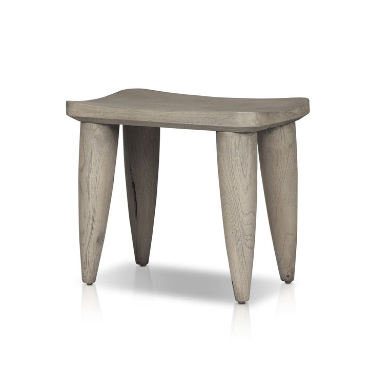 Zara Outdoor Stool - Weathered Grey Teak