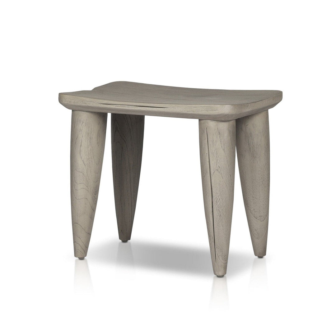 Zara Outdoor Stool - Weathered Grey Teak