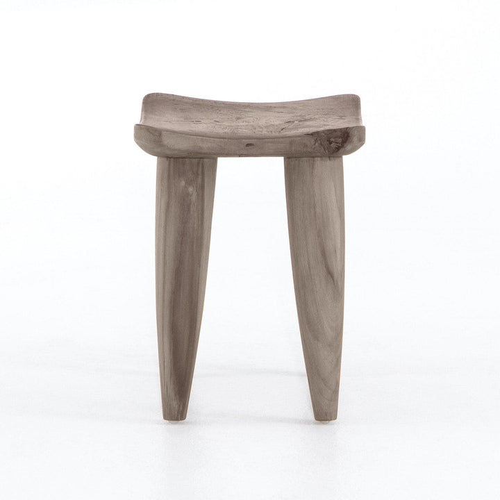 Zara Outdoor Stool - Weathered Grey Teak