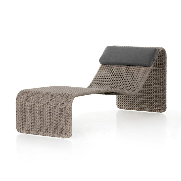 Piper Outdoor Woven Chaise - Arashi Graphite