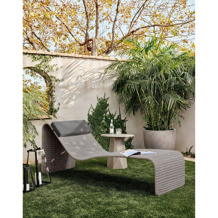 Piper Outdoor Woven Chaise - Arashi Graphite