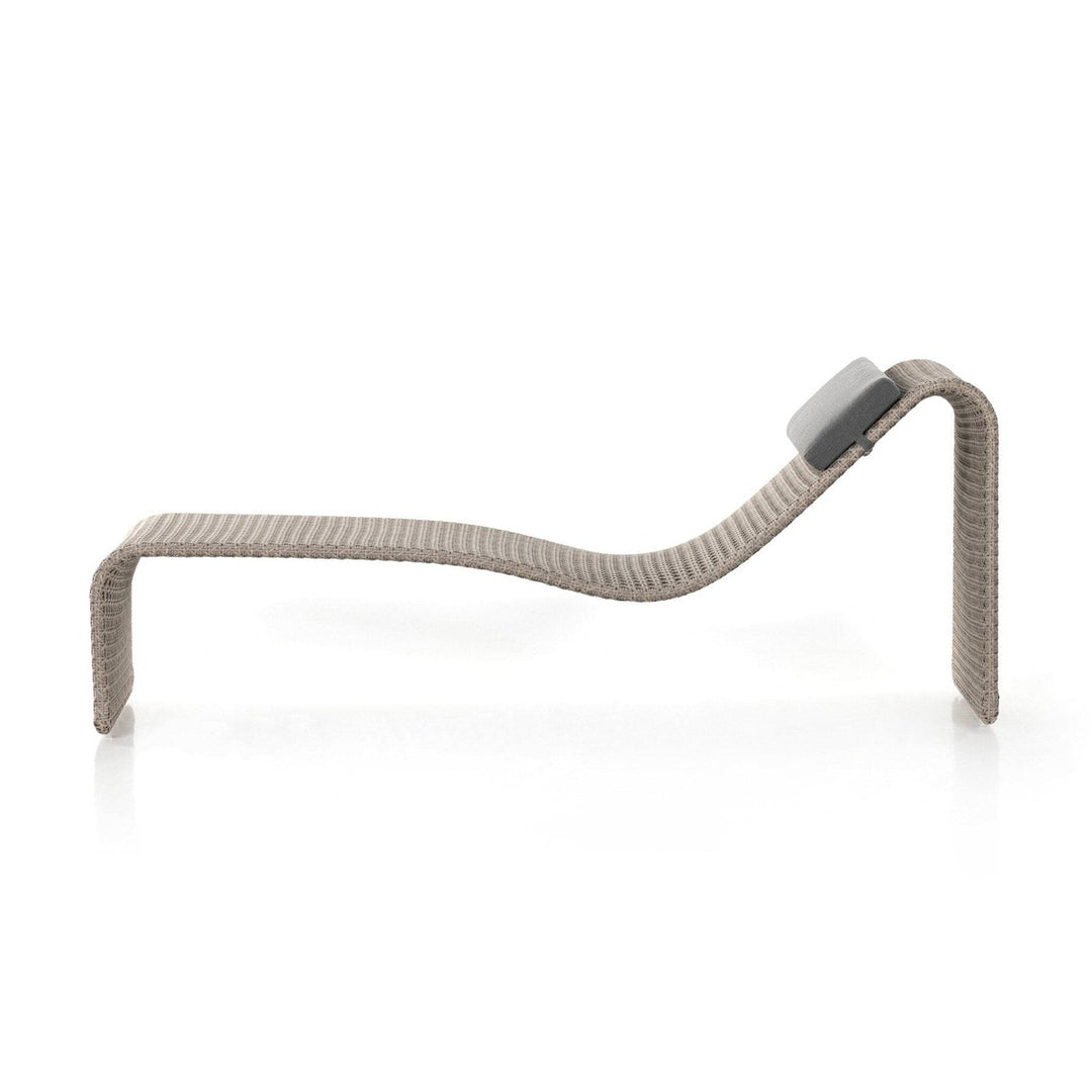 Piper Outdoor Woven Chaise - Arashi Graphite