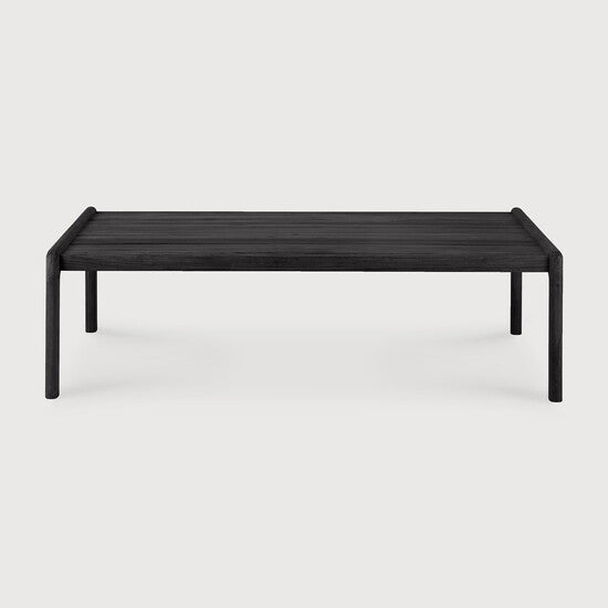 Jack Outdoor Coffee Table - 47.5 in, Teak black view