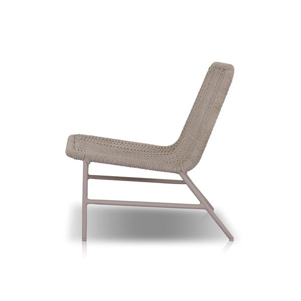 Bruno Outdoor Chair-Four Hands-FH-JSOL-048-Outdoor Lounge ChairsTextured Black-Dark Grey Rope-8-France and Son