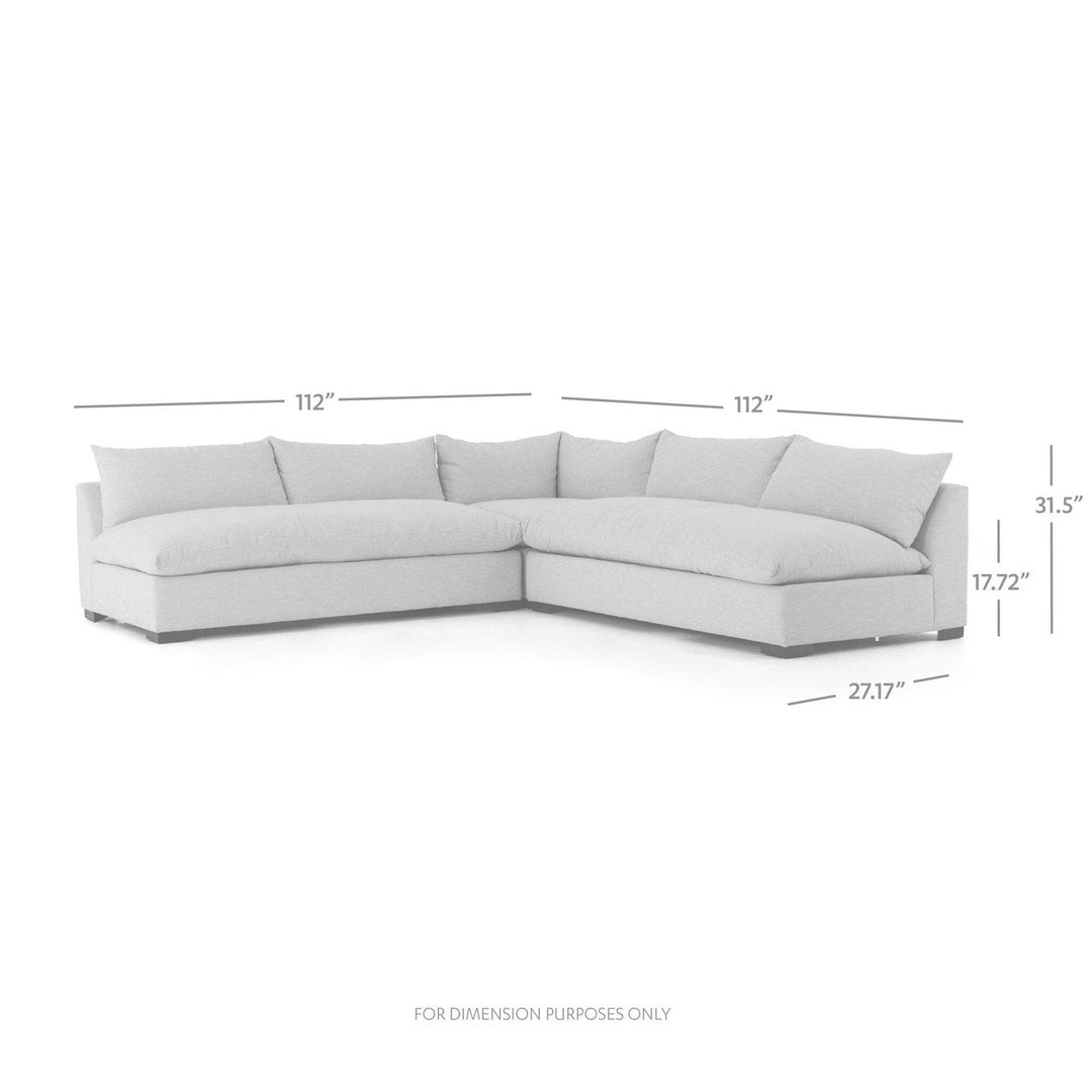 Emerson 3-Piece Sectional - Heron Sand - 112"