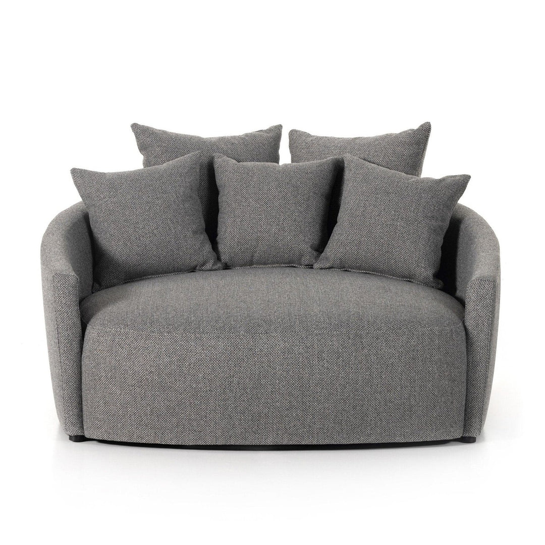 Clara Media Lounger - Fallon Charcoal