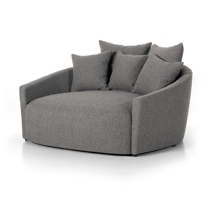 Clara Media Lounger - Fallon Charcoal