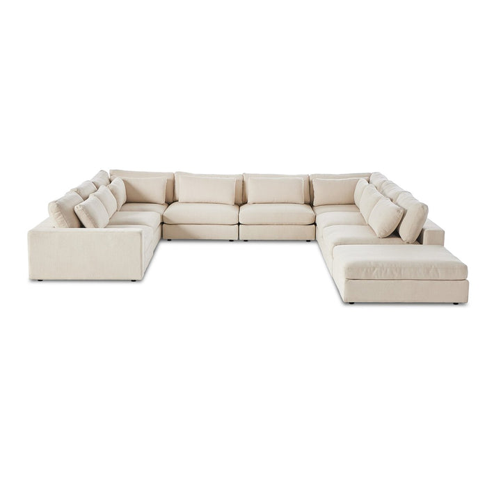 Chelsea 8-Piece Sectional - W/ Ottoman - Clairmont Ivory