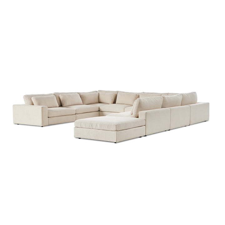 Chelsea 8-Piece Sectional - W/ Ottoman - Clairmont Ivory