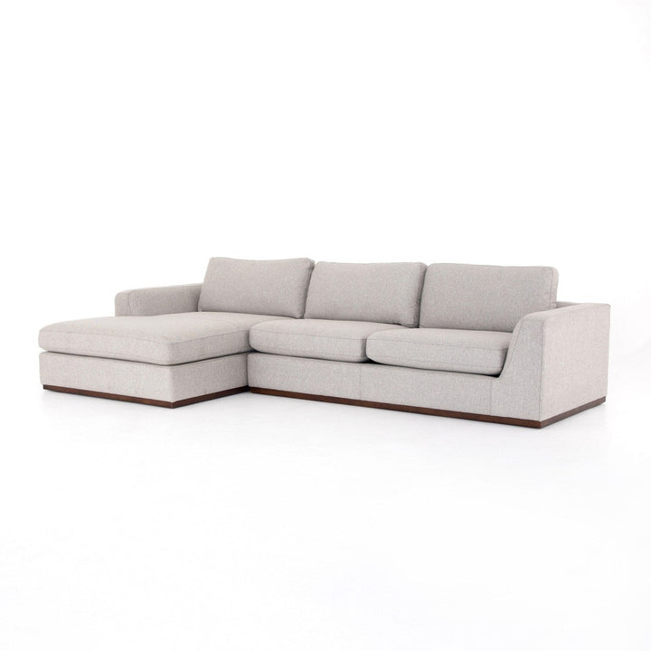 Colton 2-Piece Sectional - Aldred Silver - Left Chaise