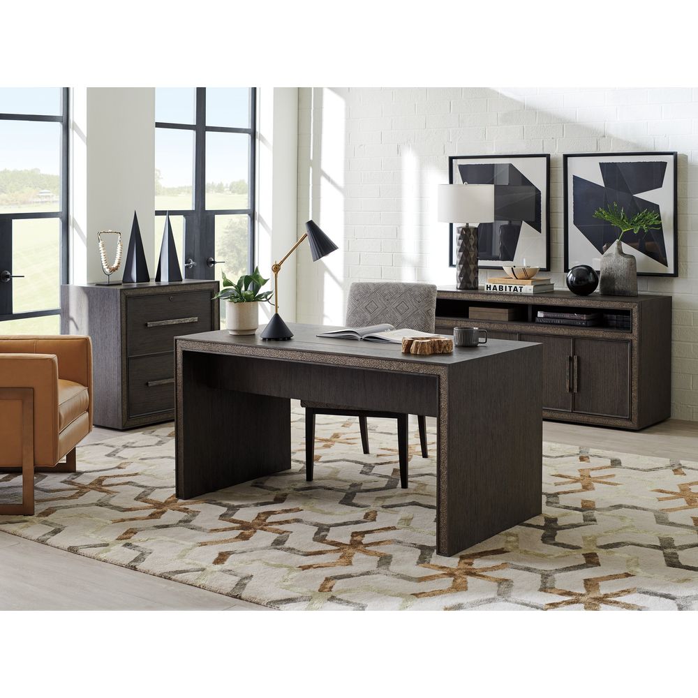 Hampton Media/Home Office Console - Medium Brown