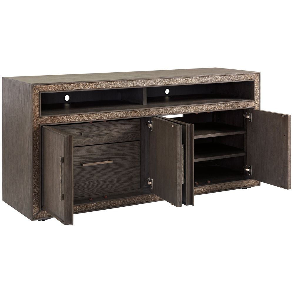 TV Stands & Media Consoles Hampton Media/Home Office Console - Medium Brown