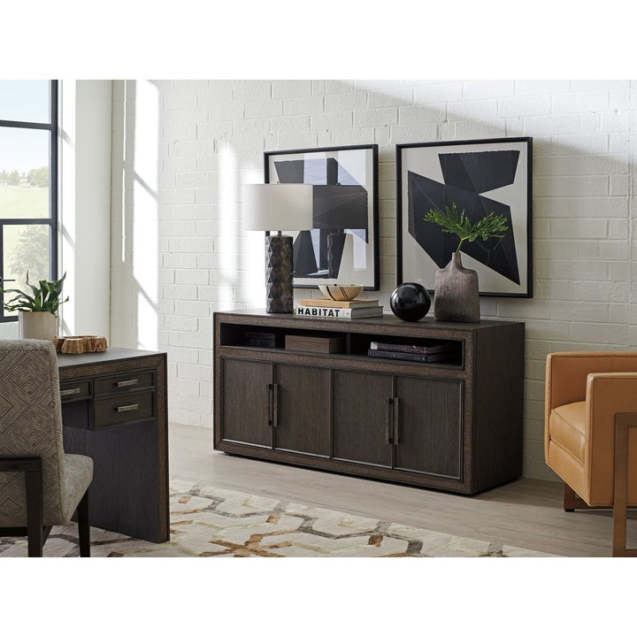 TV Stands & Media Consoles Hampton Media/Home Office Console - Medium Brown