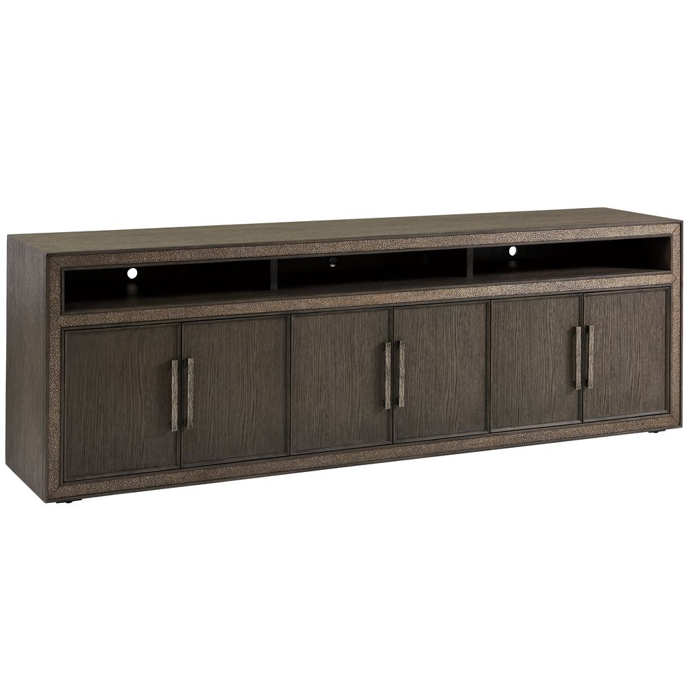 TV Stands & Media Consoles Hampton Long Media/Home Office Console - Medium Brown