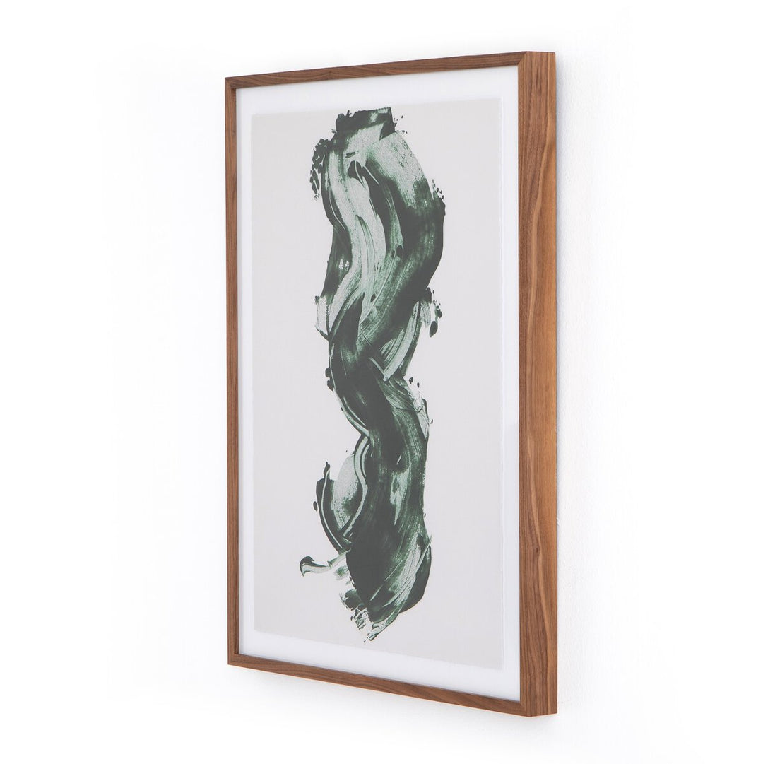 Green Stroke By Gold Rush Art Co. - 24"X32"