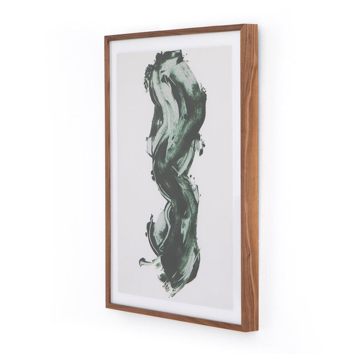 Green Stroke By Gold Rush Art Co. - 24"X32"