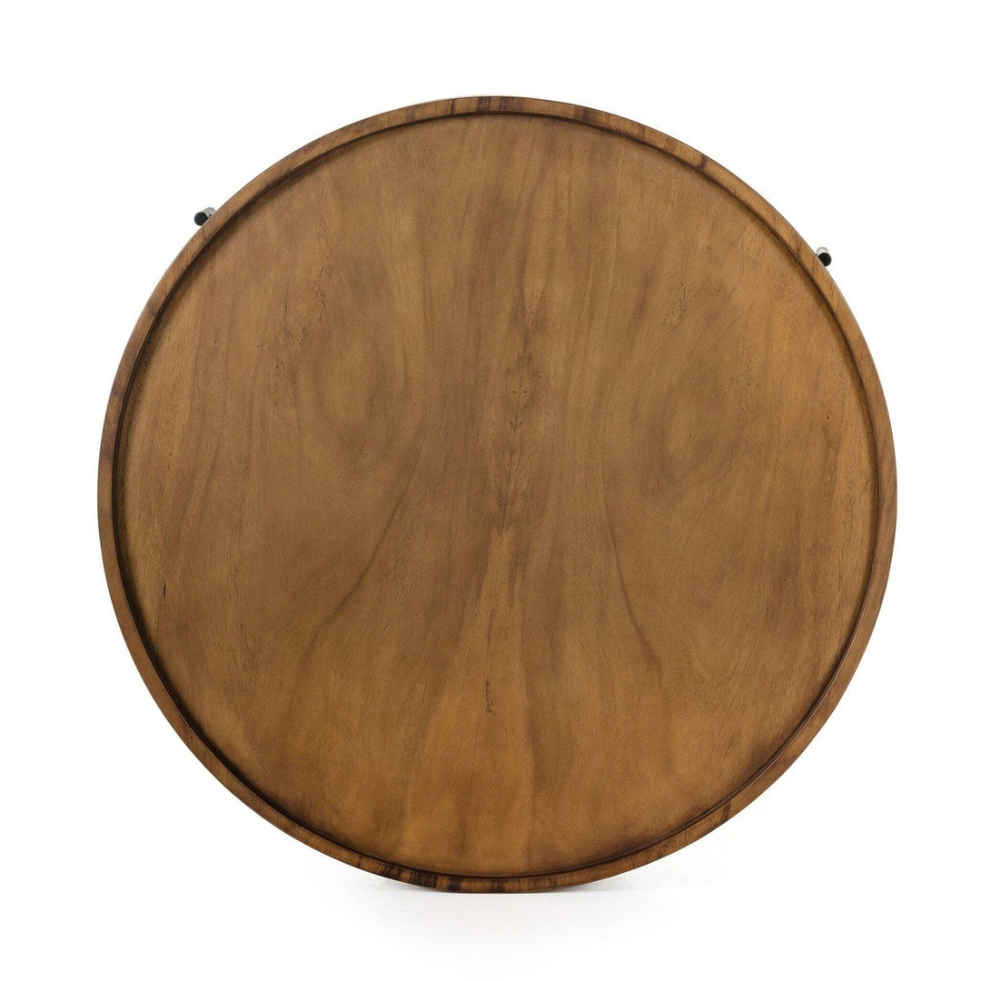 Solas Drum Coffee Table - Caramel Guanacaste