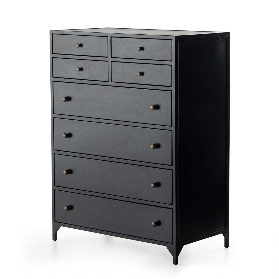 Bennett 8 Drawer Tall Dresser - Black