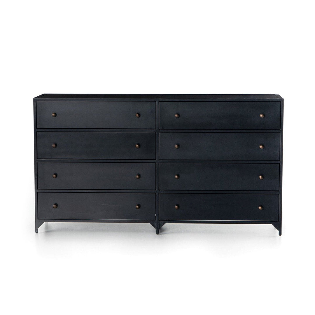 Bennett 8 Drawer Metal Dresser - Black