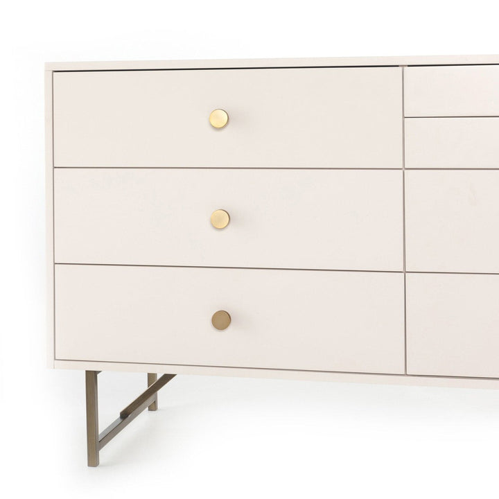 Vaughn 7 Drawer Dresser - Matte Alabaster