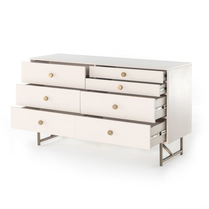 Vaughn 7 Drawer Dresser - Matte Alabaster