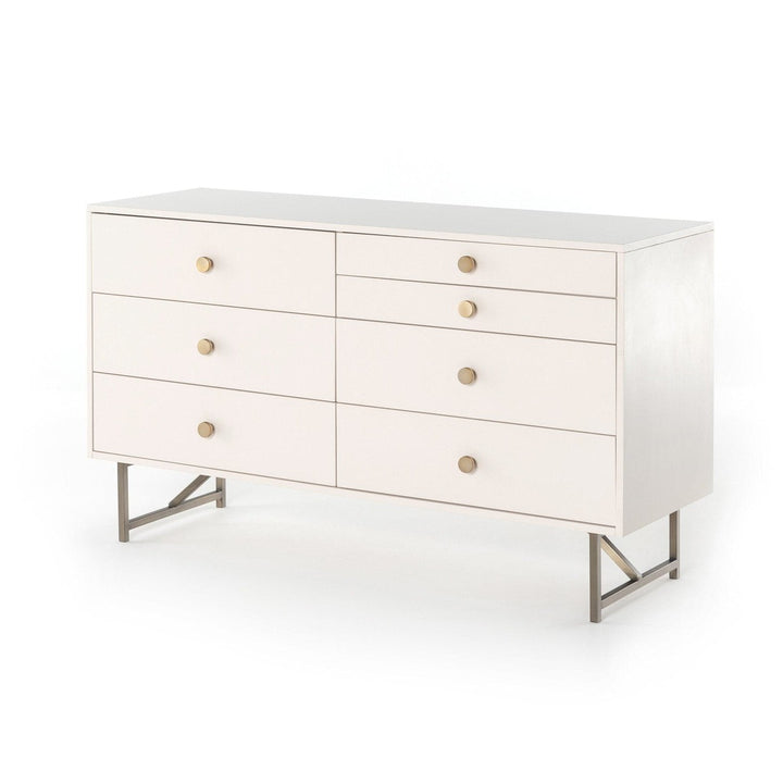 Vaughn 7 Drawer Dresser - Matte Alabaster