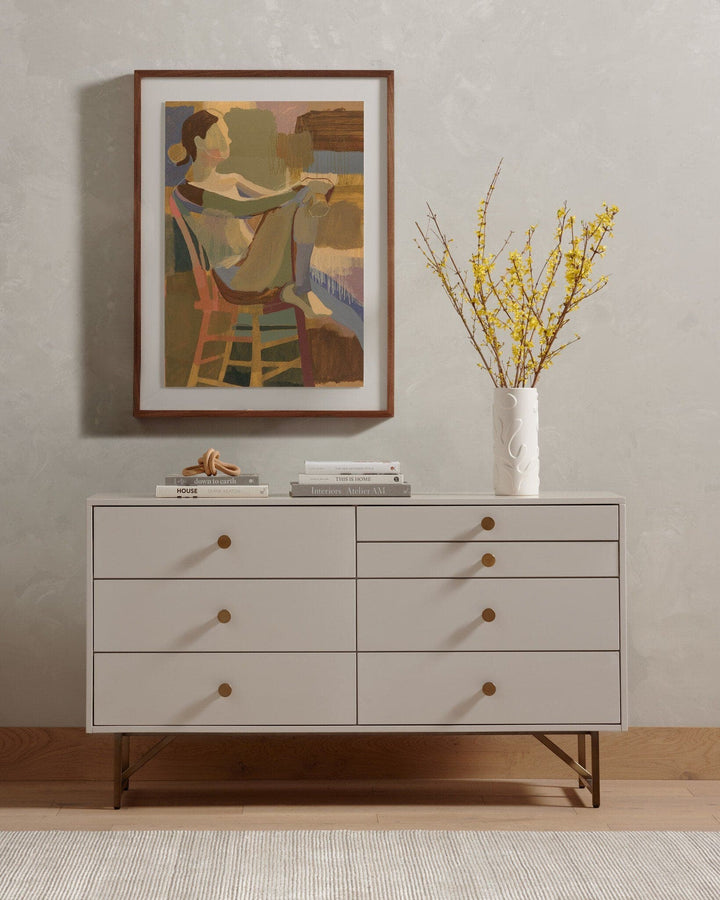 Vaughn 7 Drawer Dresser - Matte Alabaster