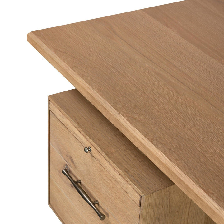 Laurel Desk - Natural Resawn Oak