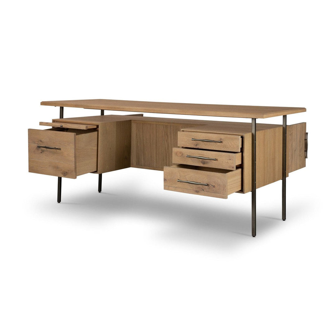 Laurel Desk - Natural Resawn Oak