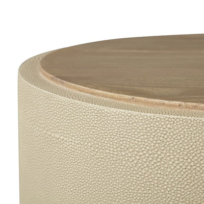 Crosby Side Table-Four Hands-FH-VBNA-ST267-Side TablesCharcoal Shagreen-Natural Peroba-8-France and Son
