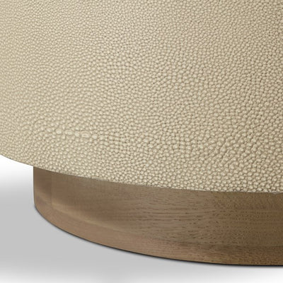 Crosby Side Table-Four Hands-FH-VBNA-ST267-Side TablesCharcoal Shagreen-Natural Peroba-9-France and Son