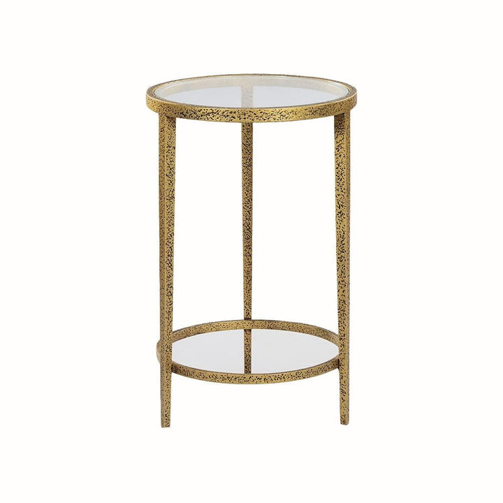 Worth Spot Table-Oliver Home-OliverH-1047-14-Side TablesGold-2-France and Son