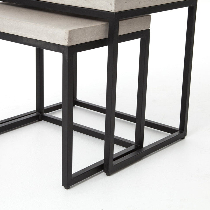 Maxim Nesting End Table - Natural Concrete