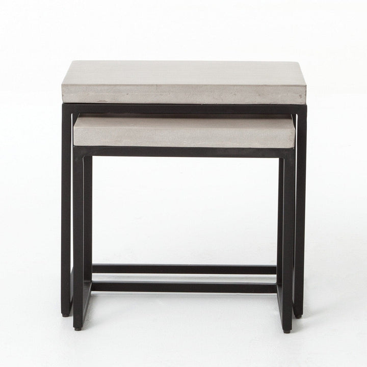 Maxim Nesting End Table - Natural Concrete