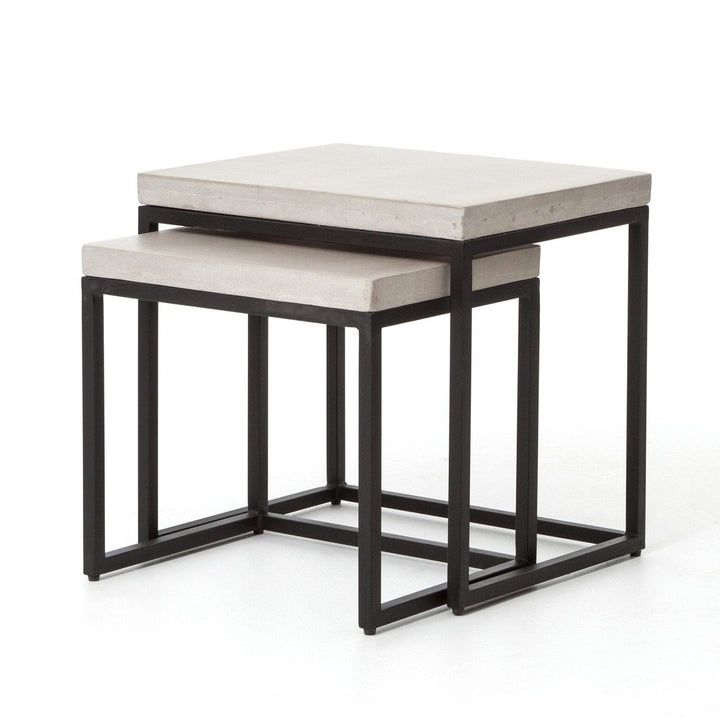 Maxim Nesting End Table - Natural Concrete