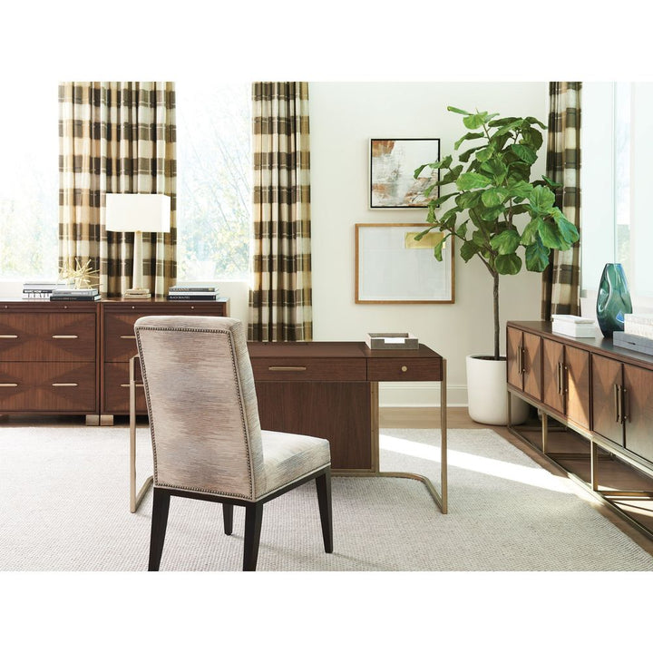 Cameron Long Media Console - Dark Brown