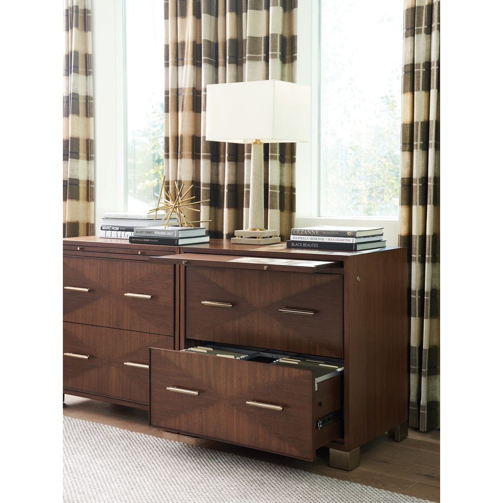 File Storage Berwick File Chest - Dark Brown