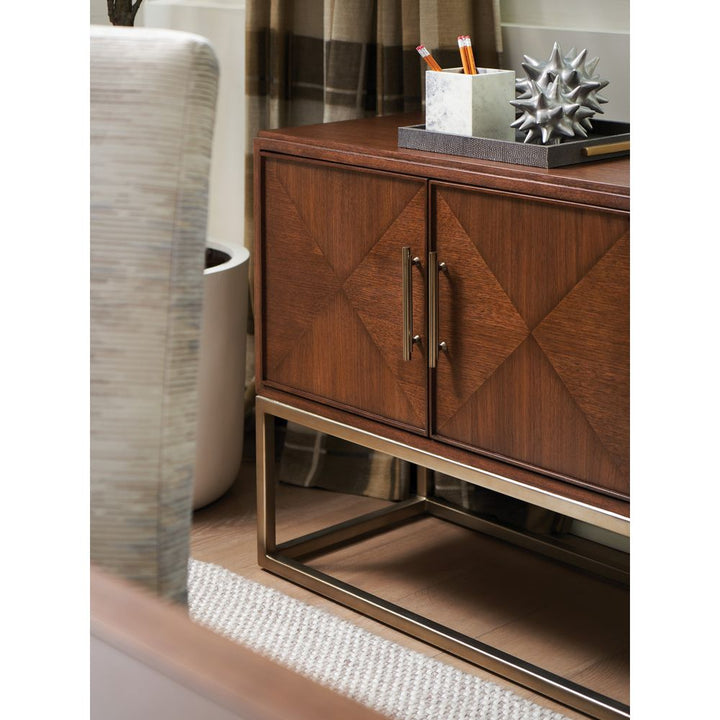 Cameron Long Media Console - Dark Brown