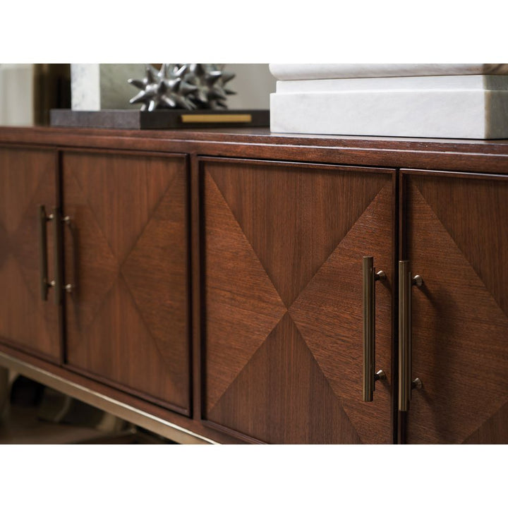 Cameron Long Media Console - Dark Brown