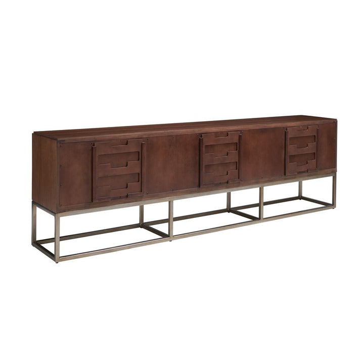 Cameron Long Media Console - Dark Brown