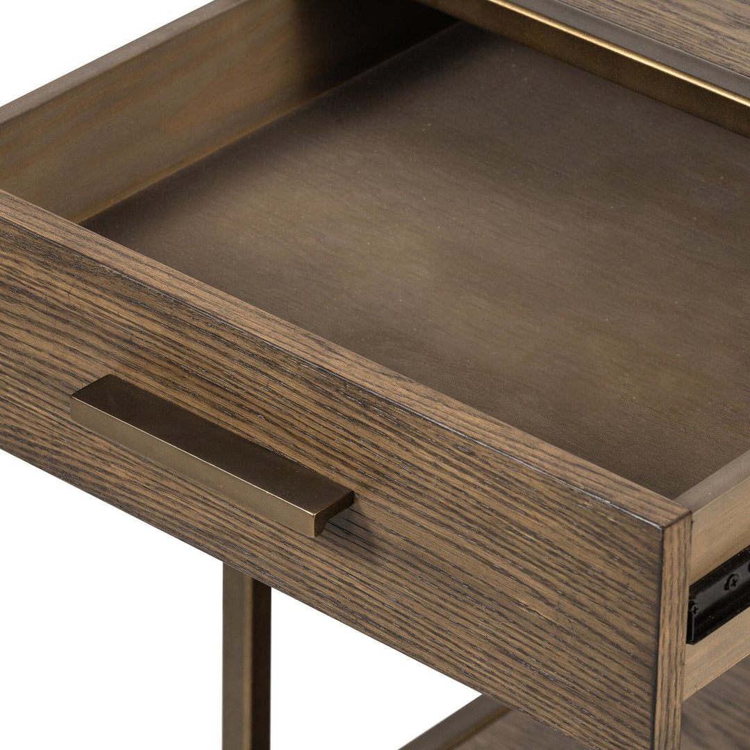 Martin Nightstand - Dark Hazel