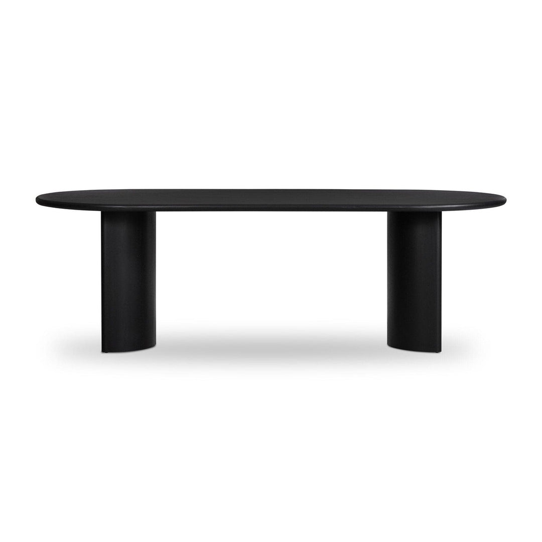 Preston Dining Table - Aged Black Acacia