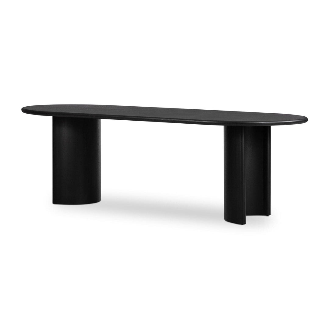 Preston Dining Table - Aged Black Acacia