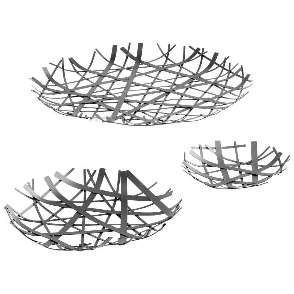 Belgian Basket - Graphite - Medium-Cyan Design-CYAN-10522-Decorative Objects-2-France and Son