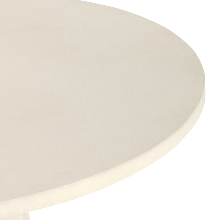 Bennett Outdoor Dining Table - White Concrete