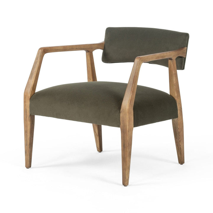 Tyson Armchair - Modern Velvet Loden