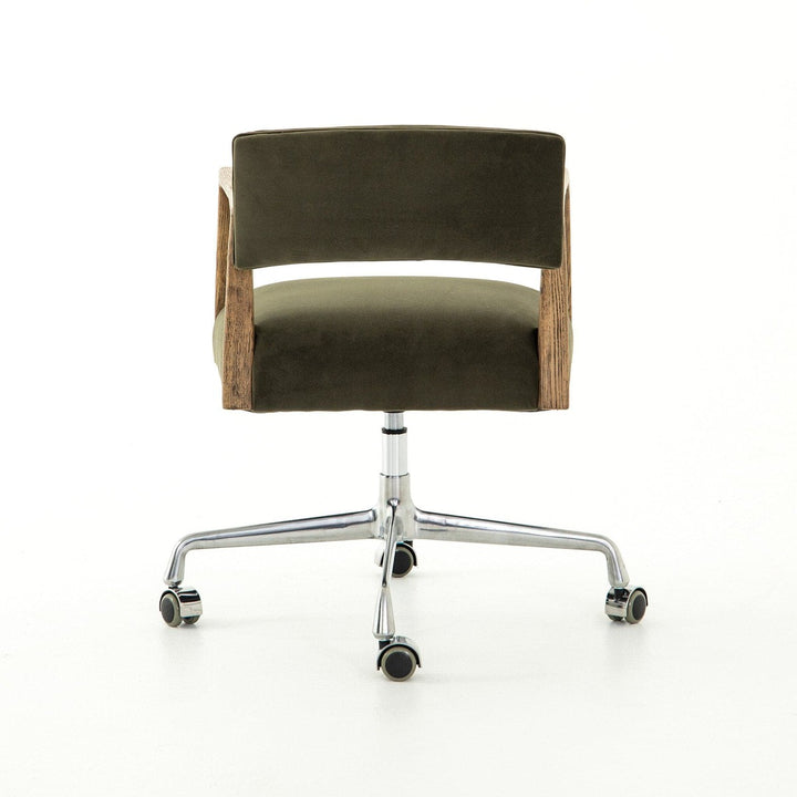 Tyson Desk Chair - Modern Velvet Loden