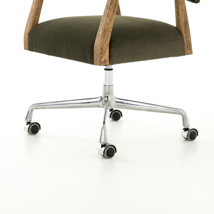 Tyson Desk Chair - Modern Velvet Loden